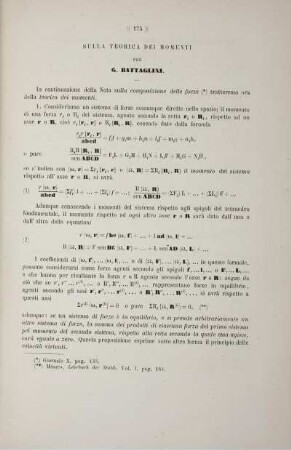 Sulla teorica del momenti.
