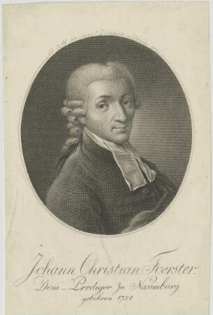 Bildnis des Johann Christian Foerster