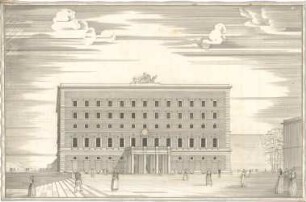 Fick, Roderich; Linz an der Donau (Österreich); Hotel Donauhof - Ansicht Eingangsfassade (Perspektive)