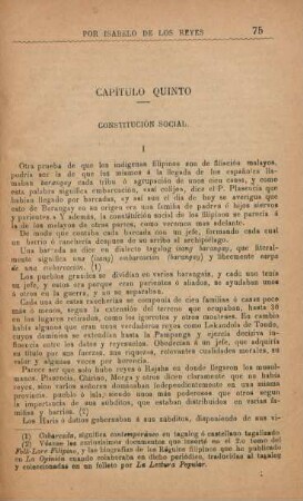 Capítulo quinto. Constitución social