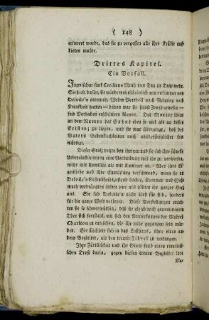 Drittes Kapitel. Ein Vorfall.