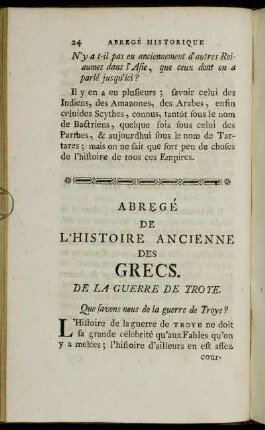 De La Guerre de Troye.