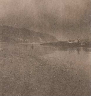 Elbschiffer, Schleppzug auf der Elbe bei Neudörfchen