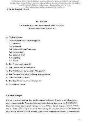 Das Affixoid. Zur Notwendigkeit und Brauchbarkeit eines beliebten Zwischenbegriffs der Wortbildung