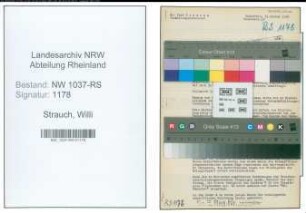 Entnazifizierung Willi Strauch , geb. 22.08.1907 (Brandmeister)