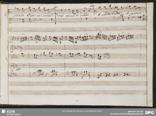 Aria: Tradita sprezzata che piango che parlo