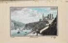 'Rheinfels' links der Rhein und St.Goar ?; Aquarell