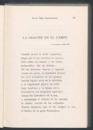 La oración en el Campo