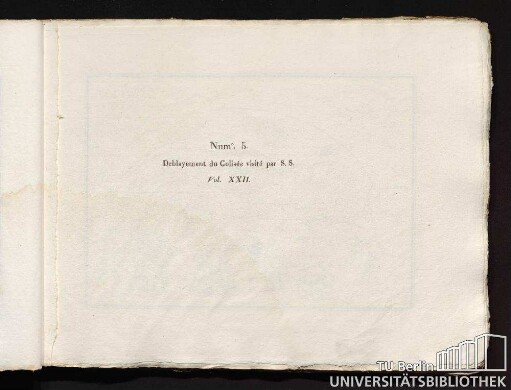 Num.° 5. Deblayement du Colisée visité par S. S. Vol. XXII.