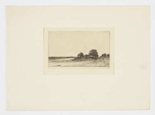Bauernhof mit drei Bäumen, Blatt 3 der Folge "Douze eaux-fortes et pointes sèches"
