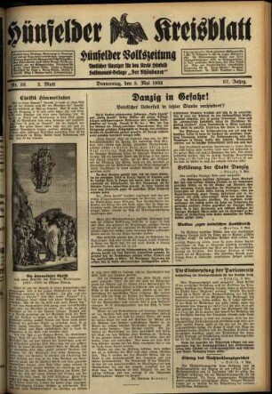 Zweite Ausgabe vom Donnerstag, den 05. Mai 1932.