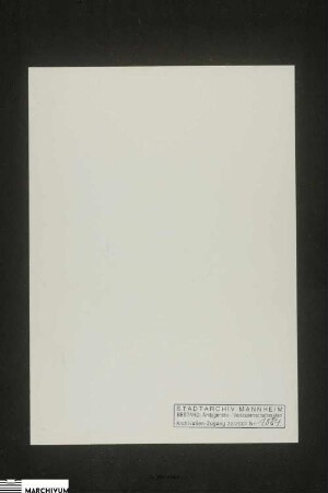 Vermögen des Johann Georg Greve [Grevé, Gräf, Gräff]