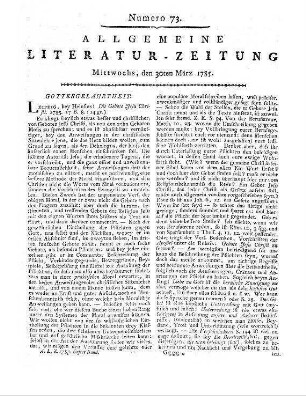 [Kellner, J. W.]: Die Gebote Jesu Christi. Leipzig: Heinsius 1785