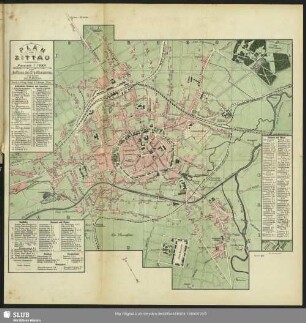 Plan von Zittau
