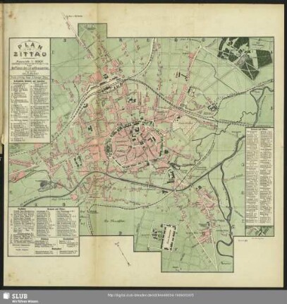 Plan von Zittau