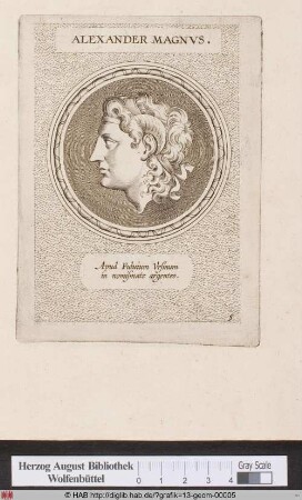 Porträt Alexander des Großen.