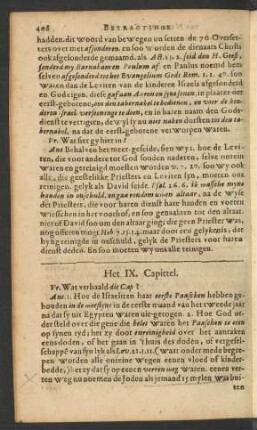 Het IX. Capittel