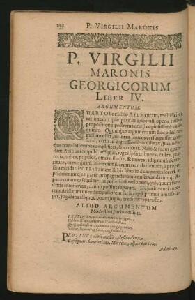... Georgicorum Liber IV.