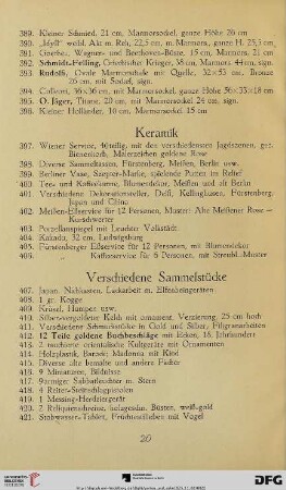 Keramik (Nr. 397-406)
