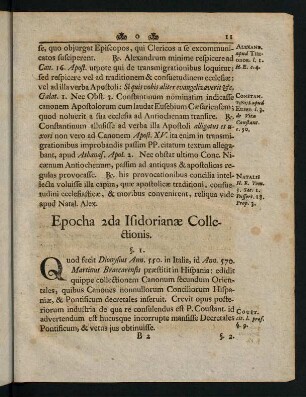 11-22, Epocha 2da Isidorianae Collectionis. - Epocha 4. Decretalium.