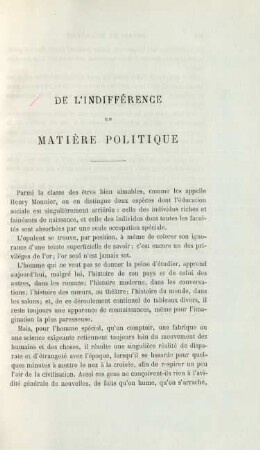 De l'indifférence en matière politique