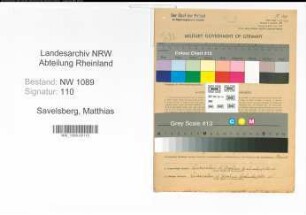 Entnazifizierung Matthias Savelsberg , geb. 24.06.1921 ()