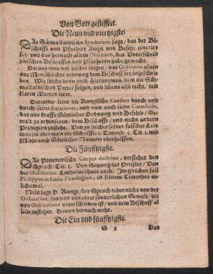 Die Ein und fünfftzigste. - Die Sechtzigste.