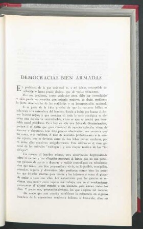 Democracias bien armadas