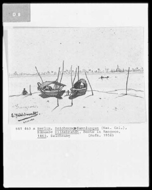 Boote in Rangoon