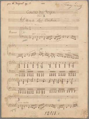 Danse des ombres; pf; op. 12/1 - BSB Mus.Schott.Ha 13103-4