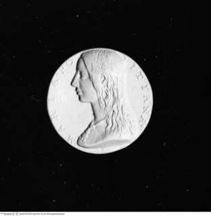 Medaille der Maria Poliziana: Brustporträt nach links