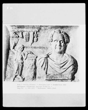Grabstein des Metzgers Tiberius Julius Vitalis