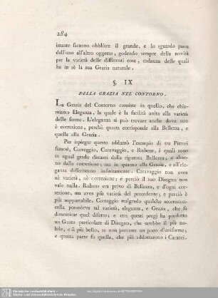 §. IX. Della Grazia Nel Contorno.