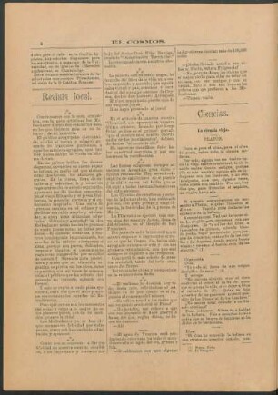 Revista local.