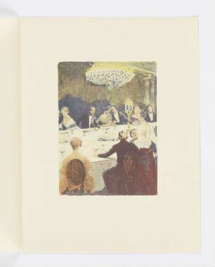 Dinner-Party, aus: Théophile Gautier, "Fortunio", Paris 1898