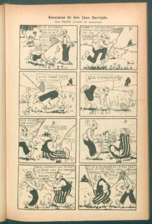 Aventuras de don Juan Barrigón : Don Pánfilo cazador de mariposas
