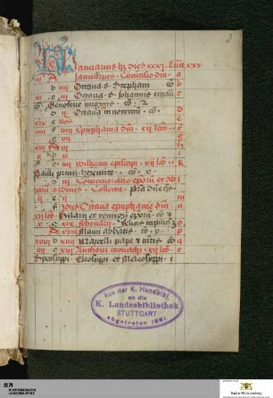 Liturgisches Kalendar