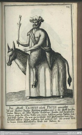 Der Gott Fanus auch Picus genanndt