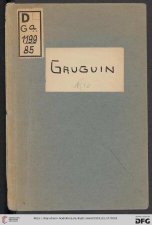 Paul Gauguin 2848-1903 : Sonder-Ausstellung veranstaltet 7. September bis 7. Oktober 1910