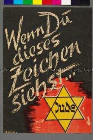 Antisemitische Propagandaschrift mit Werbung für die Broschüre "Das Kriegsziel der Weltplutokratie"