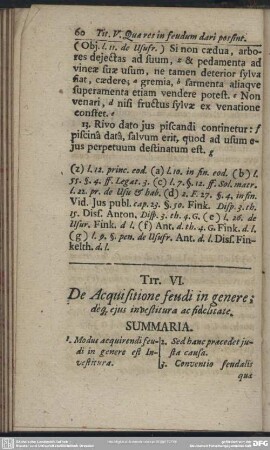 Tit. VI. De Acquisitione feudi in genere; deque eius investitura ac fidelitate