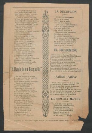 ¡Adiós! ¡Adiós! : Canción