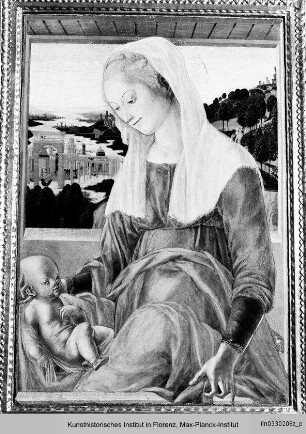 Thronende Madonna mit Kind