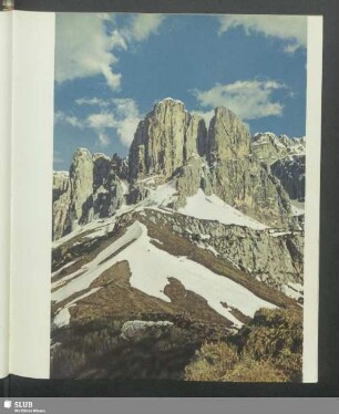 In den Dolomiten am Grödner Joch - Passo gardena