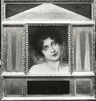 Weibliches Porträt : Stuck, Franz von : Weibliches Porträt, Öl auf Leinwand, 33 x 26 cm, 1900
