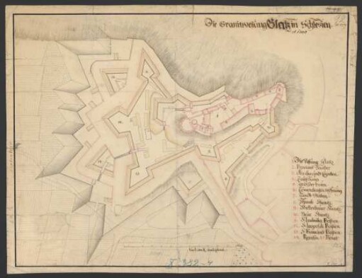 Die Granitvestung Glatz in Schlesien Anno 1739 et 1740