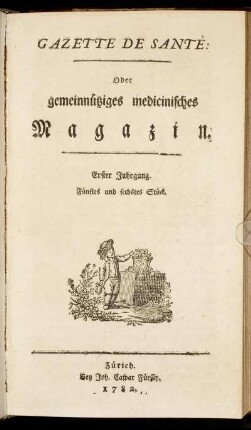 Erster Jahrgang. Fünftes und sechstes Stück.