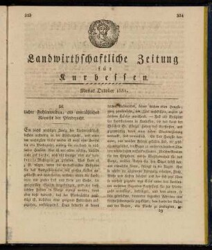 Monat October 1831