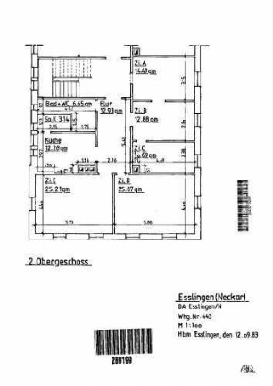 Esslingen (Neckar): Wohnung 443 Nebengeb.