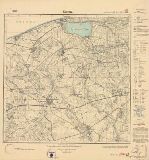 1956 (alte Nr.: 601) Karnitz, Meßtischblatt (4 cm - Karte)